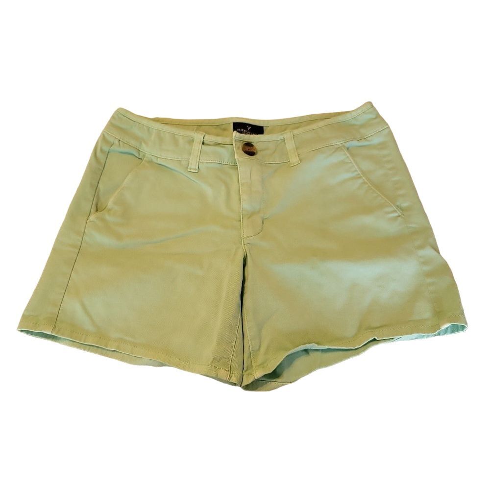 American Eagle, Mint Green, Midi‎ Stretch Shorts size 6